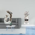 thumbnail image 2 of Estatua de delfín de cerámica, figura de escritorio, escultura de resina blanca, arte decorativo, ideal para regalar, decoración del hogar, 2 of 8