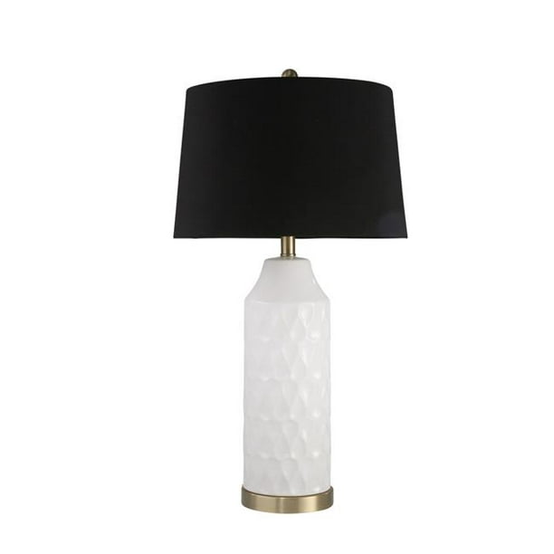Ceramic Cylinder Table Lamp 44, White Ceramic Cylinder Table Lamp