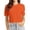 Orange, variant on Women's Basic Casual Short Sleeve Round Neck T Shirt Comfortable Everyday Wear Versatile Outfit Soft Breathable Machine Washable Compression Shirts for Women Long Sleeve Women Athletic Shirt