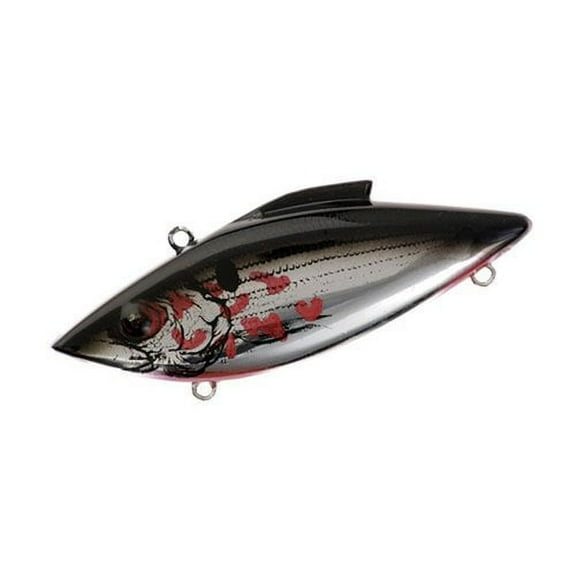 Tiny-Trap Chrome Black Bleeding Shad, 1/8 oz