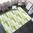 thumbnail image 3 of Area Rugs For Living Room Decor - Green Asparagus Pattern A Anti Slip Throw Washable Rugs 3x5 For Bedroom, Soft Indoor Carpet For Bedroom Living Room 60x39In, 3 of 5