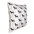 thumbnail image 2 of Susaid Dachshund Dog Print Velvet Throw Pillow Covers Home Art Deco Pillowcase Square Pillow Case Cushion Cover for Bed Sofa Living Room Car Indoor and Outdoor-, 2 of 8