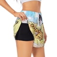 thumbnail image 3 of Lsque Sanrio Printed Women's Running Shorts with Liner Pockets,Elastic Quick Dry Workout Athletic Gym Yoga Shorts,Womens High Waist Shorts-Medium, 3 of 9
