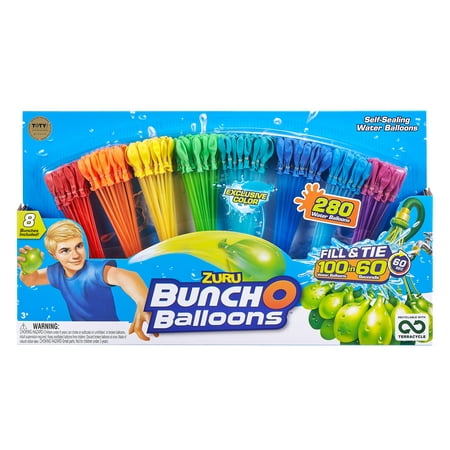 Bunch O Balloons 280 Rapid-Filling Self-Sealing Water Balloons (8 Pack)...