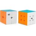 thumbnail image 1 of Paquete de cubos de velocidad Qiyi 2x2 3x3, juego de cubos mágicos Qidi's 2x2 Warrior W 3x3, paquete de juguetes rompecabezas sin pegatinas, 1 of 5