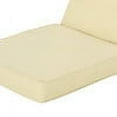 thumbnail image 6 of GDF Studio Massey Outdoor Water Resistant Fabric Loveseat Cushions with Piping, Cream, 6 of 9