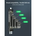 thumbnail image 5 of Lemorele M.2 NVMe SSD Enclosure,USB-C/USB-A 10Gbps m.2 Enclosure Adapter 2TB Aluminum SSD Case for M-Key,Tool-Free  Installation,not supported SATA, 5 of 9