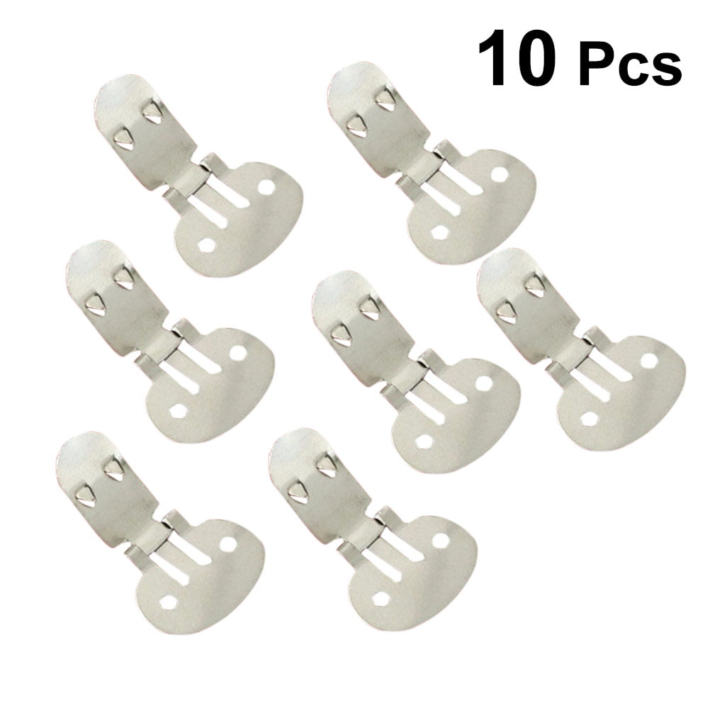 20pcs en acier inoxydable bricolage Chaussures Clips Blanc Clip On Findings 14x16mm 