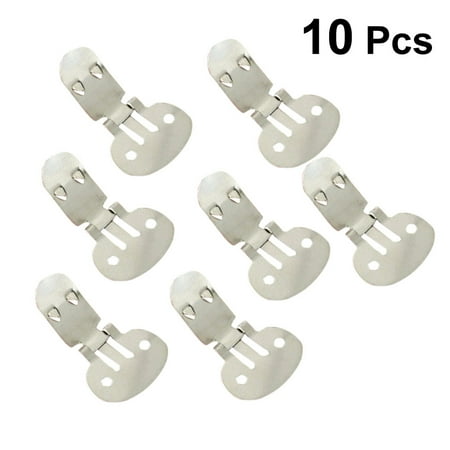 

10pcs Stainless Steel Blank Shoe Clips DIY Crafts Findings Accessories (32mm x 20mm)