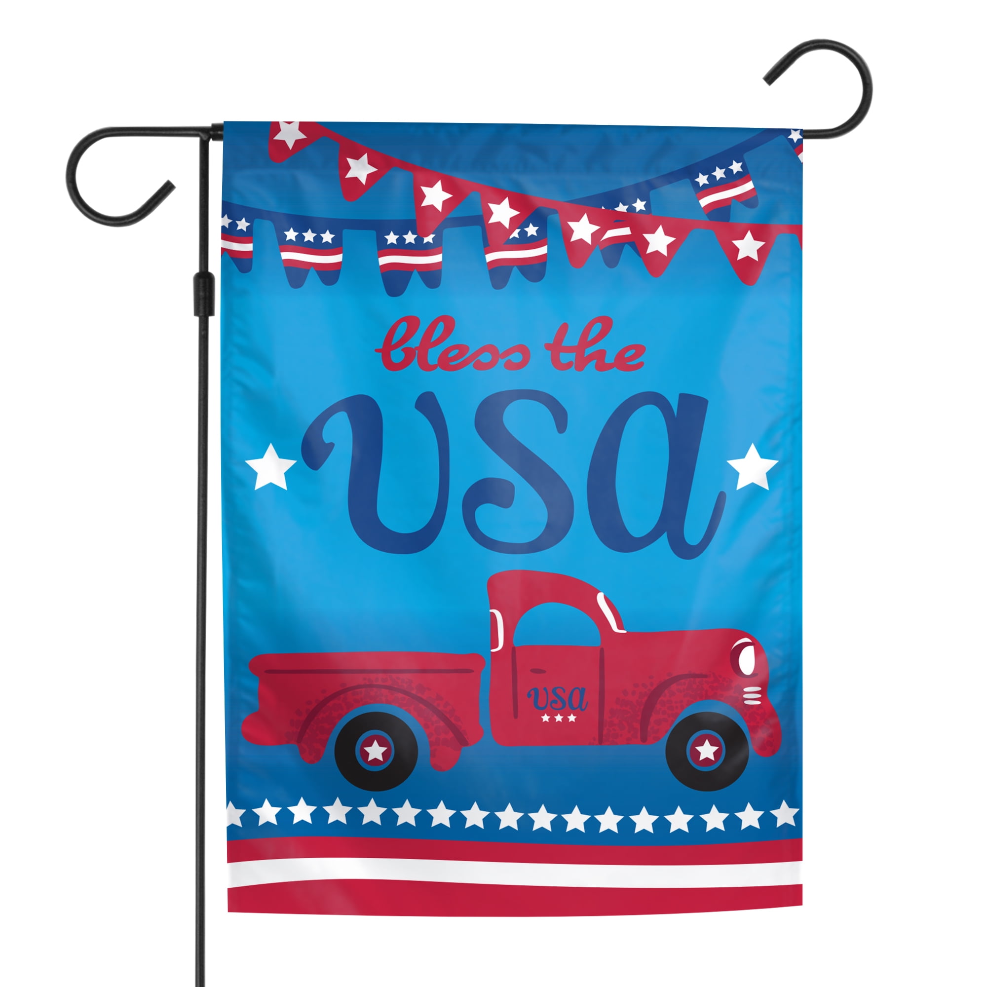 PATRIOTIC Window Gels WELCOME/RED and BLUE TRUCK W/FLAG 