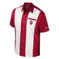 thumbnail image 2 of Men's Colosseum Crimson Indiana Hoosiers Strike Bowling Button-Up Shirt, 2 of 3