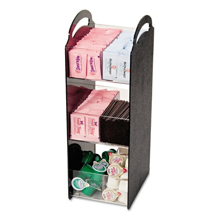 Vertiflex Compact Condiment Organizer, 6 1/8w x 8d x 18h, Black