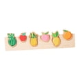 thumbnail image 2 of Tablero de rompecabezas para combinar, juguete para clasificar y apilar, bloques, regalos para niños en edad preescolar Fruta, 2 of 9