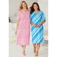 thumbnail image 4 of Dreams & Co. Plus Size Short-Sleeve Sleepshirt, 4 of 6