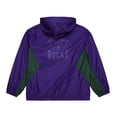 thumbnail image 3 of Men's Mitchell & Ness Purple Milwaukee Bucks Playmaker Full-Zip Hooded Windbreaker Jacket, 3 of 6