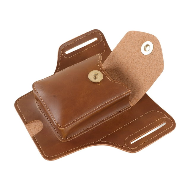 Estuche para cigarrillos con presilla para cinturón, estuche para cigarrillos y cigarrillos de cuero PU con soporte para encendedor, estuche para cinturón para cigarrillos, teléfono móvil, los mejores materiales