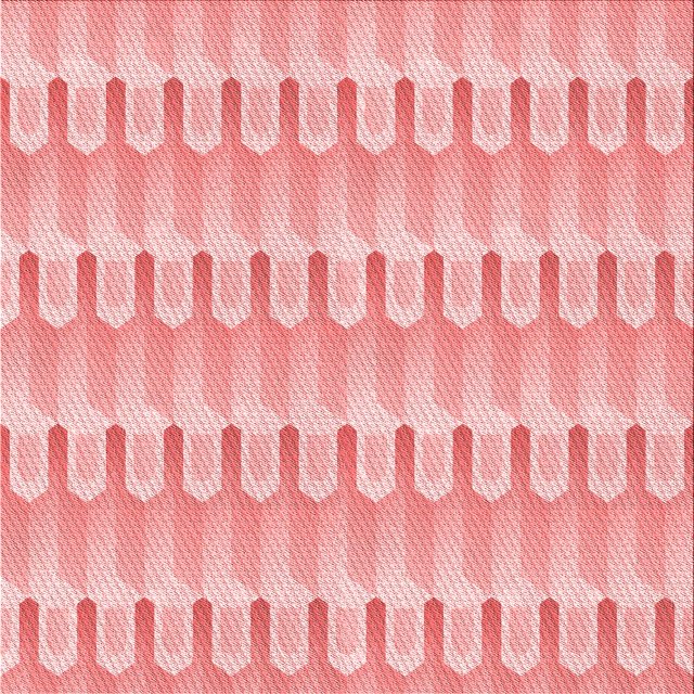 Ahgly Tapis d'Intérieur Lavable en Machine Carré Transitionnel Rose, 5 Pieds Carré