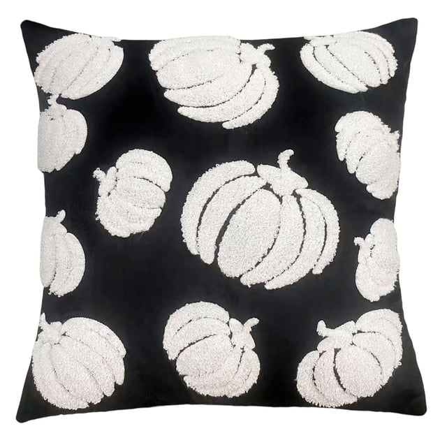 Amzcrzy Funda Nórdica, Sábana, Funda De Almohada De Satén, Fundas De Almohada De Halloween, Fundas De Almohada Bordadas Con Calabazas, Fundas De Cojín De Terciopelo Para Sofá, Cama, Tapiz De Pared