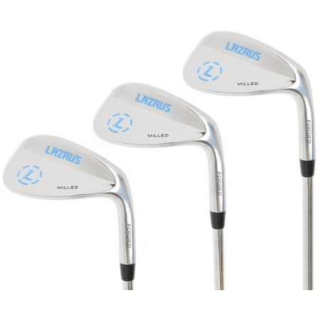 LAZRUS Premium Forged Golf Wedge Set for Men - 52, 56 60 Degree Golf Wedges + Milled Face for More Spin - Great Golf
