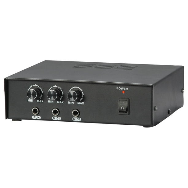 PYLE PMSA20 Compact PA Public Address Amplifier, MultiSource 1/4