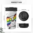 thumbnail image 3 of Goofa Panda with Sun glasses for Insulated Travel Coffee Mug Spill Proof Leak Proof 16 OZCoffee Tumbler Reusable Coffee Cups with Lids Thermos for Hot and Cold Drink, 3 of 8