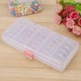 thumbnail image 3 of Almacenamiento de cuentas de joyería prácticos recipientes pequeños redondos con caja rectangular tarros transparentes para almacenar anillos en polvo ANGGREK Otros, 3 of 8
