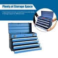 thumbnail image 6 of Portable Tool Chest Metal 4-Drawer Tool Cabinet 21" Steel Tool Storage Box Organizer with Metal Cylinder Lock and Latch Closure, for Home Improvement, Auto Mechanics, 6 of 10