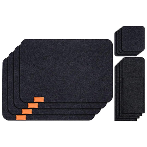 manteles individuales de 4 manteles individuales para de comedor - Incluye 4 manteles individuales, posavasos para soporte para cubiertos - Tapetes Magideal manteles individuales