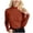 502_Brown, variant on QASIEATN Sweaters for Graceful Ladies Fashion, Turtleneck Sweater Ribbed Long Sleeve Knit Shirts Trendy Basic Casual Tunic Tops Slim Fit Fall Sweater Tops, Womens Fall Tops