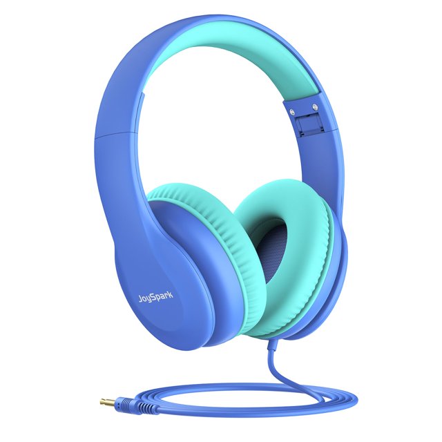Auriculares con cable JoySpark Kids, límite de volumen de 85 dB, azul