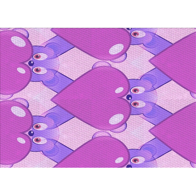 Ahgly Tapis Rectangulaire Lavable en Machine Intérieur Transitionnel Violet Violet, 3 Pieds x 5 Pieds