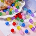 thumbnail image 2 of 1 box 135G 9 colors Transparent Crackle Glass Round Beads Strands No Hole Mixed color 1/2 inch(12mm) 15pcs/color, 2 of 6