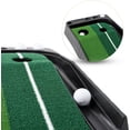 thumbnail image 6 of Abcosport Indoor Golf Putting Practice Mat – Auto Ball Return Function – Life-Like Portable Golf Court Real-Like Grass – Extra-Long Golf Mat – 3 Bonus Balls, 6 of 8