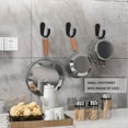 thumbnail image 5 of 15 Pieces Coat Hooks Wall Mounted - Heavy Duty Metal Single Prong Robe Hanger Rustproof Wall Hooks for Towel Hat Key Bag on Bathroom, Kitchen, Livingroom Organiser Installation, 5 of 7