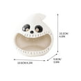 thumbnail image 3 of Ceramic Halloween Ghost Candlesticks with Lanterns for Spooky Decor and Candy Storage, 3 of 6
