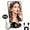 Black, variant on Funtouch Lighted Makeup Mirror, Adjustable Vanity Mirror with 10X Magnify Mirror 180-Degree Rotation, White