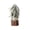 B, variant on Christmas Snow Flocked Mini Artificial Pine Tree, Wood Log Base for Home Office Tabletop and Store Window Display, 9.05 in