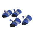 thumbnail image 5 of Dog Boots Waterproof Puppy Shoes: 4Pcs Anti- Slip Dogs Boots Paw Protector Walking Pet Booties for Small Medium Dogs Blue, 5 of 10