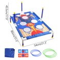thumbnail image 3 of Blue Throwing Sandbag And Hoops Combo Game Interactive Exercise Toys For Kids, Indoor Outdoor Sports Activity Set With Scoring System, Size 21.26X17.91X31.50 Inches, Weight 1.94 Lb, 3 of 4