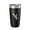 Black, variant on Burke Lake Map Tumbler Travel Mug Insulated Laser Engraved Coffee Cup Virginia 20 oz Light Blue