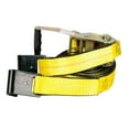 thumbnail image 2 of Ratchet Tie-Down Straps with Flat Hooks, 2" x 27' Ratchet Straps Yellow | 10,000 Lbs Breaking Strength | TieDown Ratchet Straps for flatbed, Truck, Trailers Pickup, 2 of 7