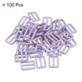 thumbnail image 3 of Unique Bargains Light Violet Tri-Glide Slide Buckles Webbing Strap Fastener, 100 Pack, 3 of 5
