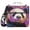 Cute Panda and Star, variant on 3 Ring Zipper Binder with Shoulder Strap Waterproof Trapper Keeper 2 Inch D-Ring 500 Sheets Capacity Cute Penguin and Telescopes