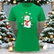 thumbnail image 3 of Playera Blusa Con Estampado De Muñeco De Nieve Navidad Color Verde Talla Chica Marca Emil SaEs, 3 of 4
