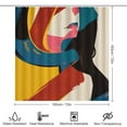 thumbnail image 2 of Abstract Oil Painting Shower Curtain Sets with Rugs 4 Piece Rustic, 2 of 8