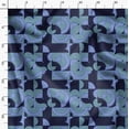 thumbnail image 3 of Soimoi Cotton Poplin Blue Fabric By the Yard - 42 Inch Wide - African Tribal Material - Artistic and Modern Patterns for Various Uses Printed Fabric, 3 of 6