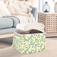 thumbnail image 3 of Yayeee Collapsible Storage Bin with Lid Fabric Closet Decorative Basket with Handles, Olive Leaf, 3 of 7