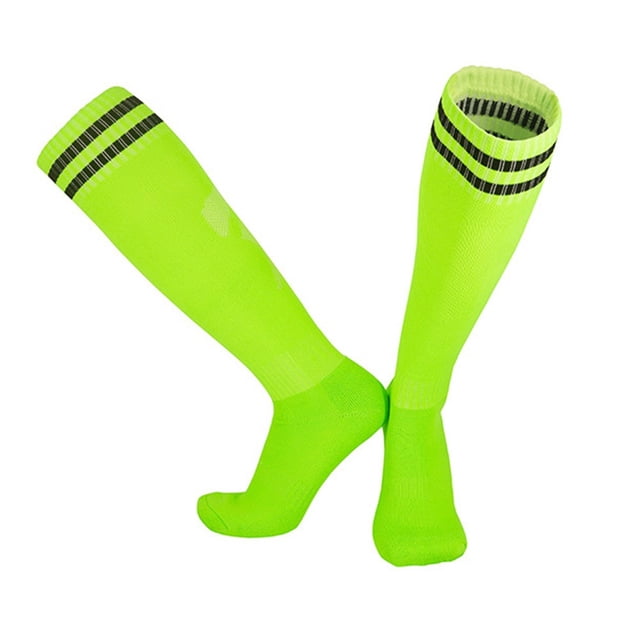 GLFILL Ultra Comfortable Professional Football Socks Thin and Breathable Design green and black M