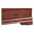 thumbnail image 4 of Contemporary Home Living 6-Drawer Wooden Bedroom Double Dresser - 60" - Chocolate Brown, 4 of 6