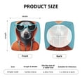 thumbnail image 5 of Cauagu Cool Dog In Hoodie for Dining Chair Seat Covers,Slipcovers Kitchen Chair Covers Upholstered Chair Seat Cushion Cover Chair Seat Protector-Six Piece, 5 of 7